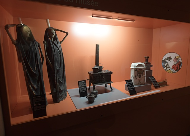 Photo d'une partie de la collection du musée Comtois