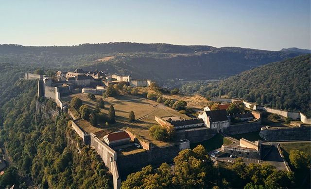 Vue aérienne de la Citadelle de Besançon