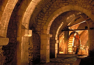 Foto dell'interno della Grande Saline de Salins-les-Bains