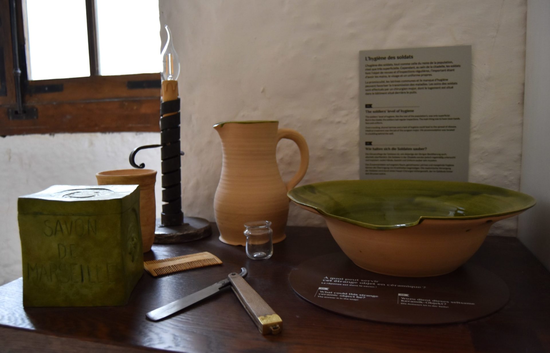 Reconstruction of a soldiers' barrack room