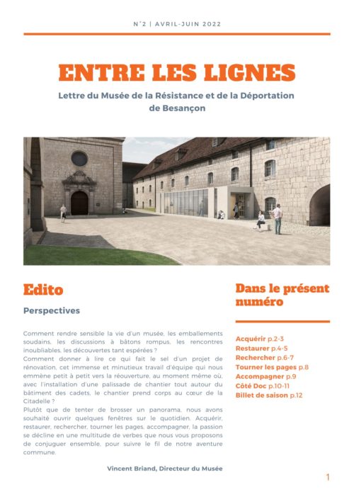 La lettre d’infos du Musée de la Résistance et de la Déportation