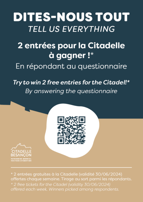 Dites-nous tout : enquête de satisfaction des visiteurs de la Citadelle 2023